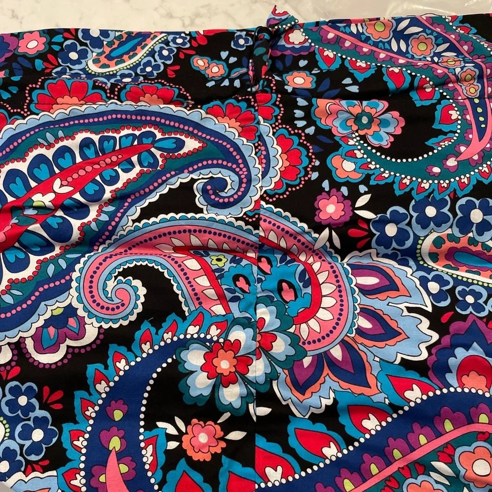 Vera Bradley Ditty Bag Plastic Lined Haymarket Paisley style #15862-R88 - Picture 4 of 4